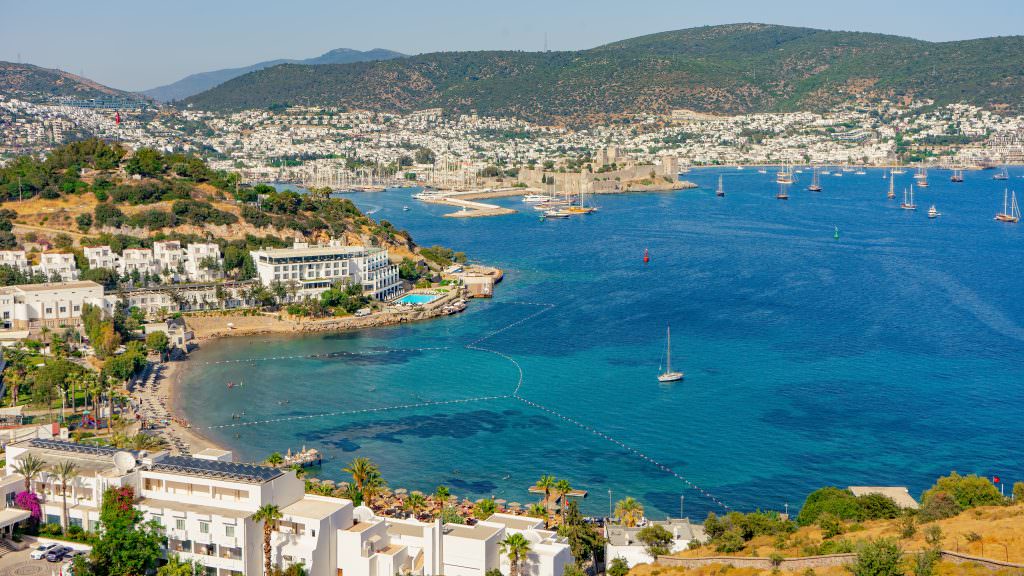 Bodrum Marina and luxury yachts