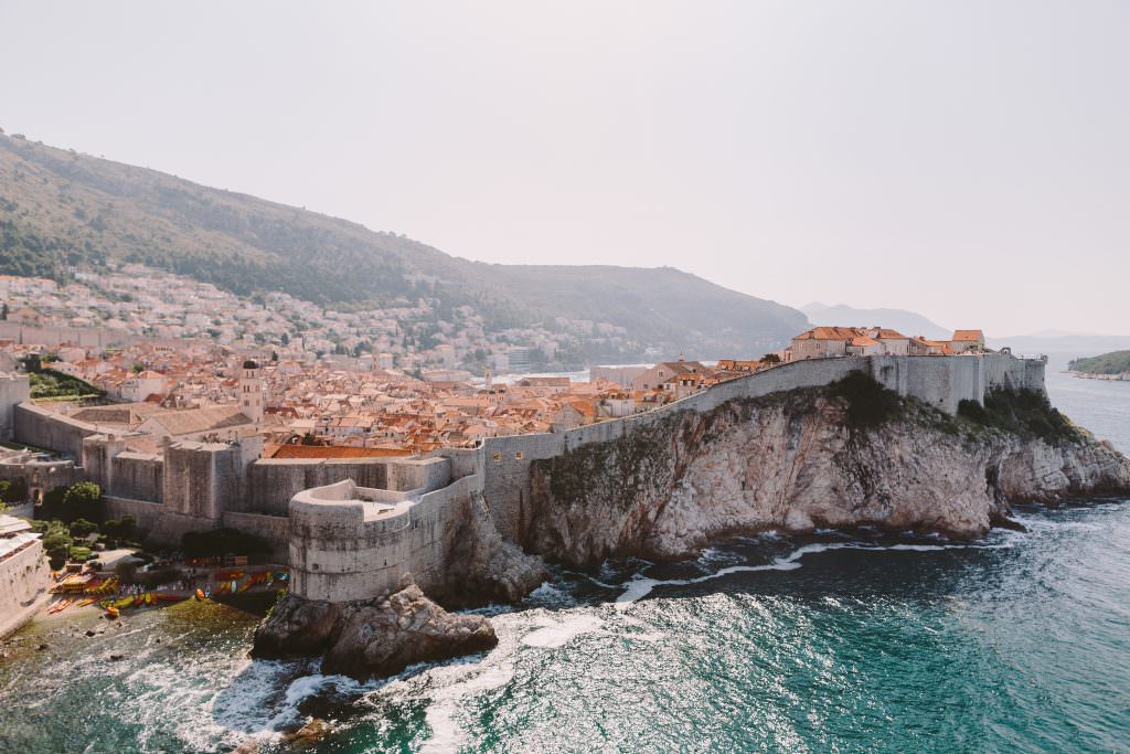 Luxury yacht charter Dubrovnik city walls Croatia
