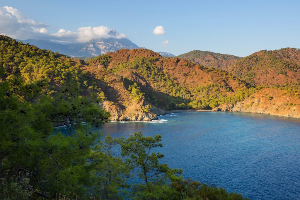 Gobun bay yacht charter at yachts anchored in Gobun Bay turquoise bay Turkey..