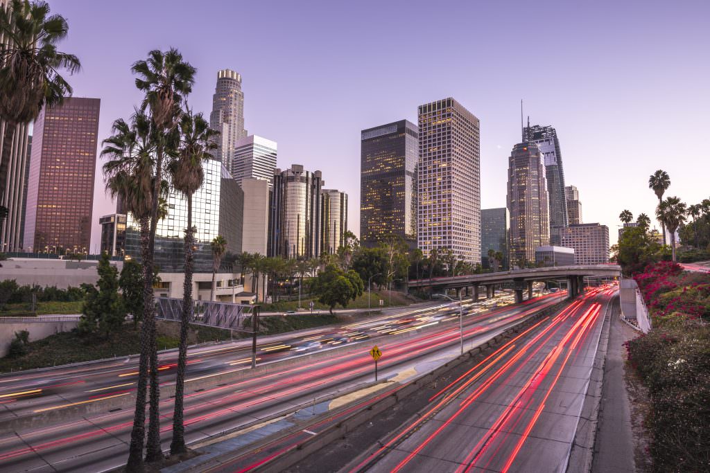 Los Angeles yacht charter skyline night view luxury California USA