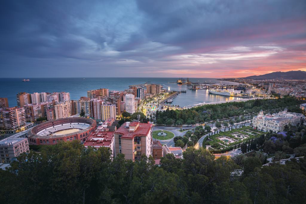 Luxury Spain yacht charter at Malaga marina harbor Costa del Sol Spain Mediterranean luxury yacht charter port