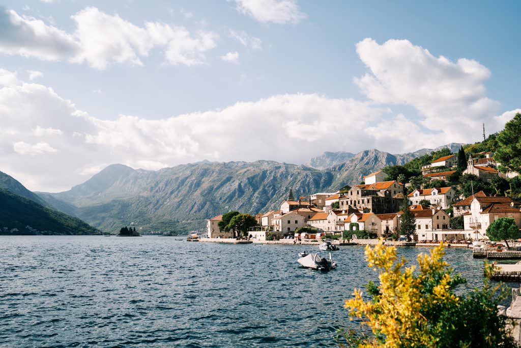 Perast yacht charter Kotor Bay Montenegro Adriatic Sea coastal village