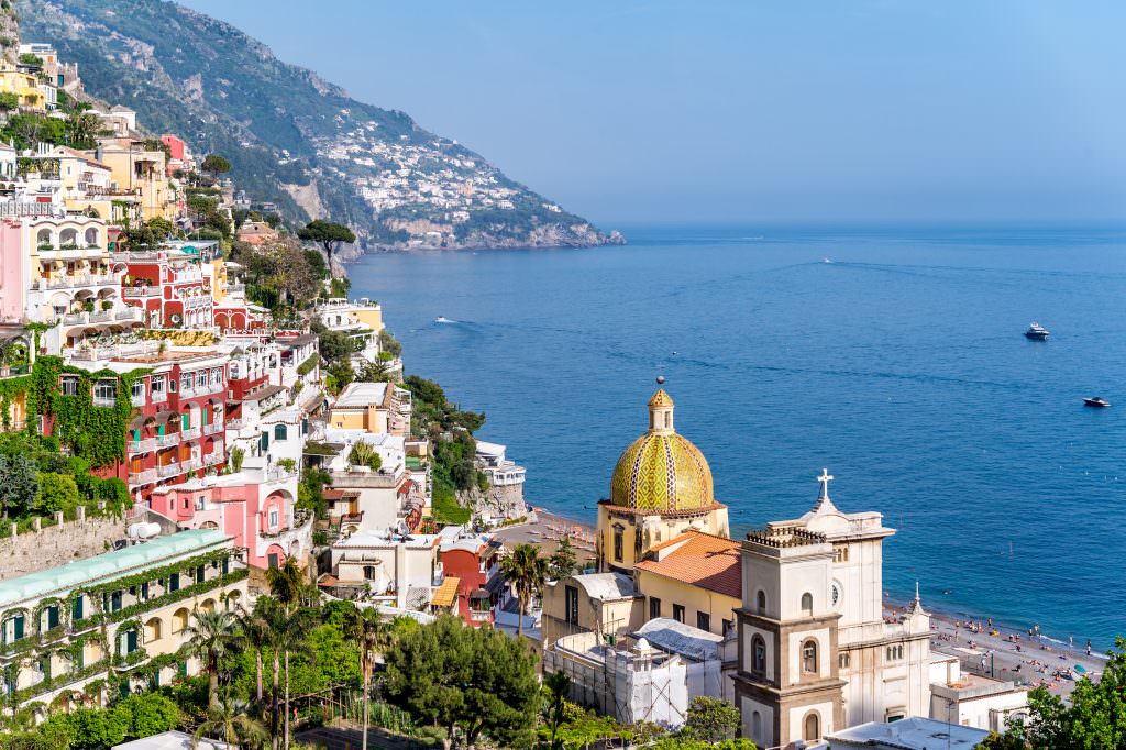 Positano yacht charter at view Amalfi Coast Mediterranean luxury yacht charter destination Italy