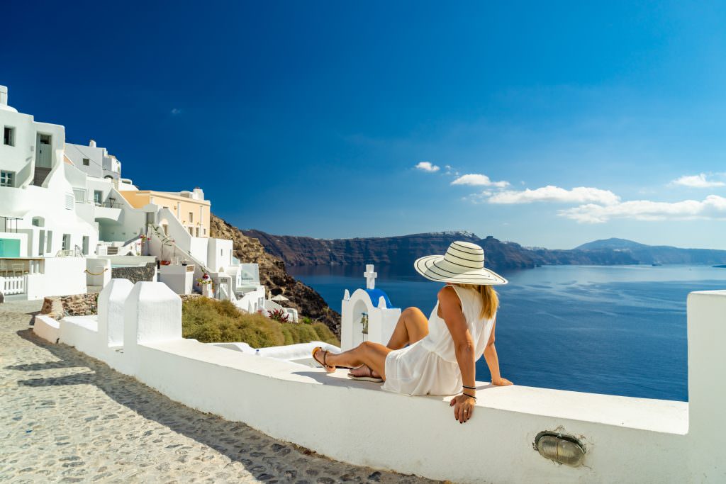 Santorini luxury yacht charter caldera