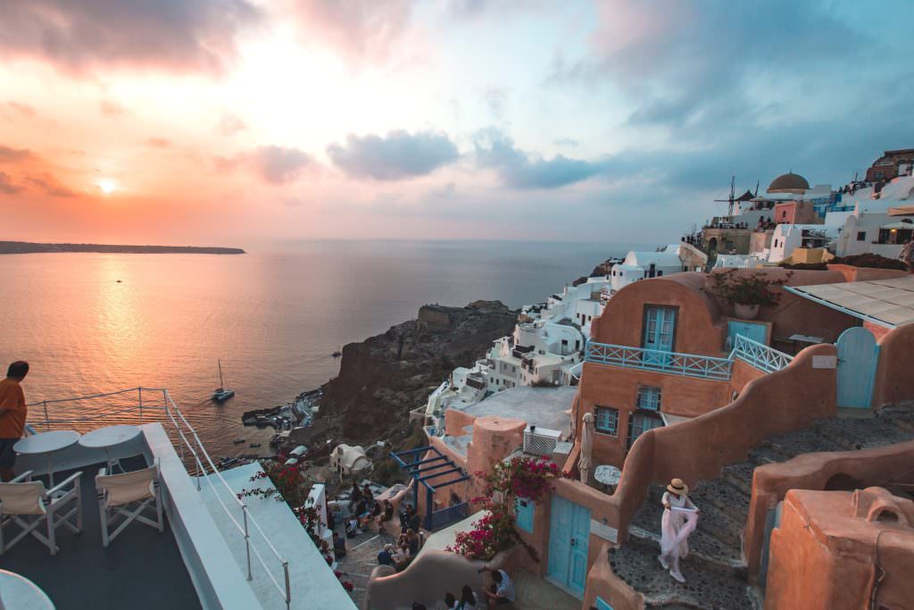 Santorini Oia sunset yacht charter