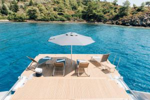 Kaira Yachts – All About U 2 luxury yacht aft deck relaxation area