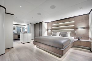 Kaira Yachts – All About U 2 full beam master suite luxury yacht interior