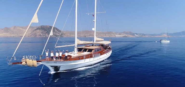 Arabella Gulet Charter Luxury side profile on waters