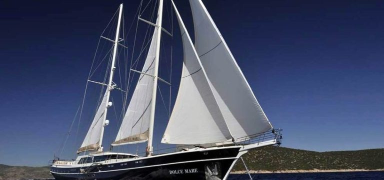 Dolce Mare Motorsailer Charter profile on calm waters