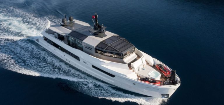 Sun Motor Yacht Charter Luxury model profile view