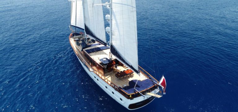 Voyage Gulet Charter viewed from the side